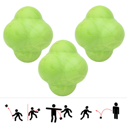 3 Stück Reaktionsball Set Grün
