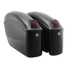 Hard Saddlebags 43x28x11.5cm Black Large Capacity