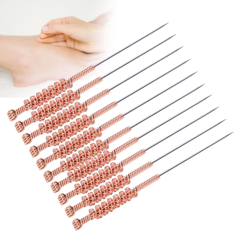 10pcs Professional Reusable Acupuncture Needles 0.60 x 25mm Stainless Steel