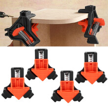 4pcs Right Angle Spring Clamps, 8.6x8.5x5.6cm Woodworking Hand Tools