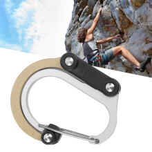 Aluminum Alloy Carabiner Clip & Hook Mini for Travel & Bags Khaki