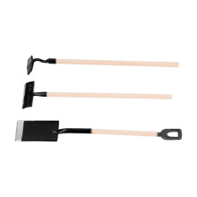 Miniature Garden Tools Alloy & Birch 9.5cm Rake & Shovel for Dolls