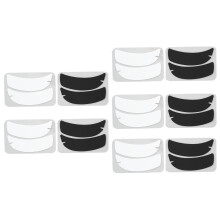 10 Paar Silikon-Lash-Extensions-Gel-Pads mit Einfassung Schwarz Weiß 8x2,2cm