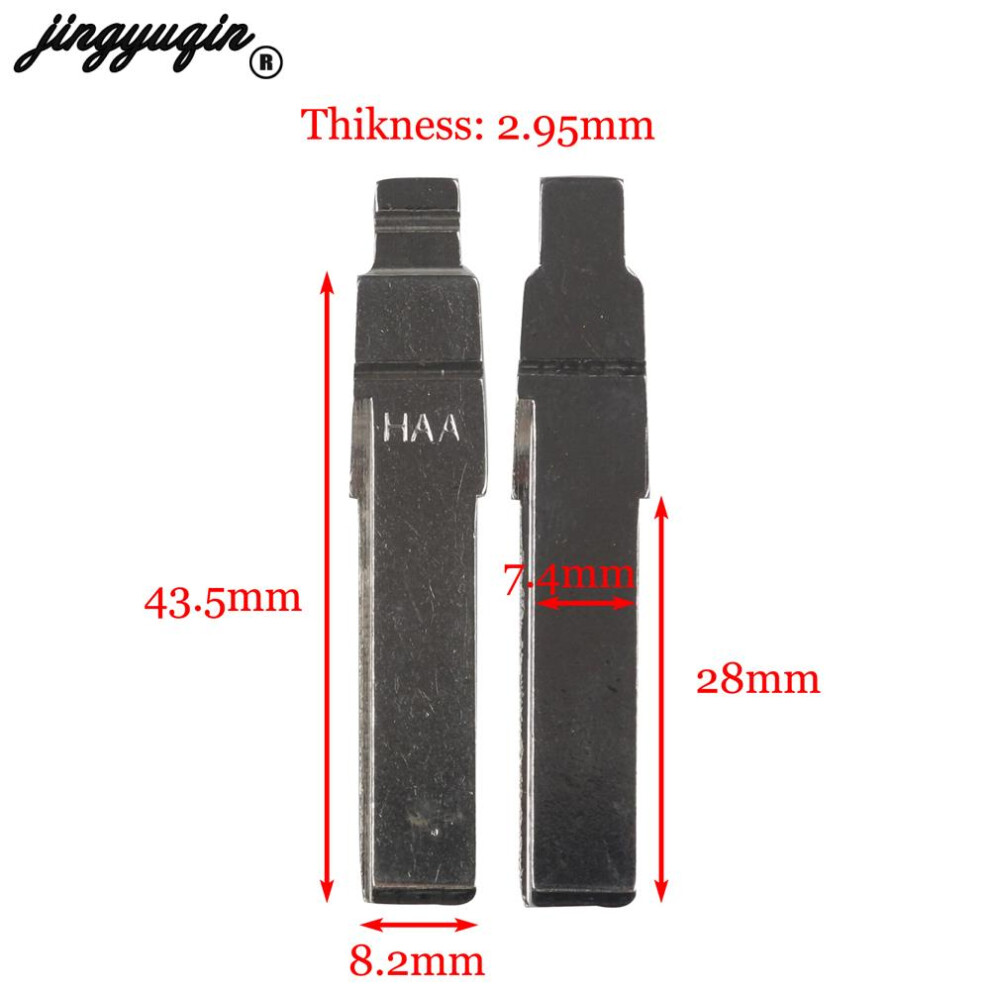 2Pcs/Lot Remote Folding Flid Blank Haa Hu66 Uucut Key Blade For Audi Fit Vw Passat Bora Seat Skoda #31 6935161677584