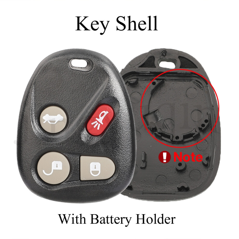 4 Buttons Remote Car Key Shell With Battery Holder For Buick 2003-2007 For Chevrolet Trailblazer Gmc Replace Fob Case 6935161679687