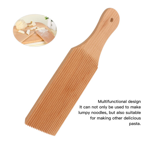 Gnocchi Board Beech Wooden Smooth Surface Lightweight Gnocchi Making Tool 2
