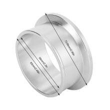 V-Band Flange Clamp for HX35W HX40W 73.66mm Aluminum Steel