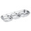 Stainless Steel Three Section Snack Dish 2