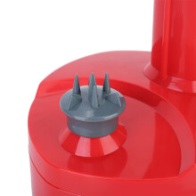 Red Automatic Electric Fruit Peeler, ABS & Stainless Steel, Portable