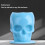 200pcs Skull Shaped Ink Cups 1.5x2cm / 0.6x0.8in 5