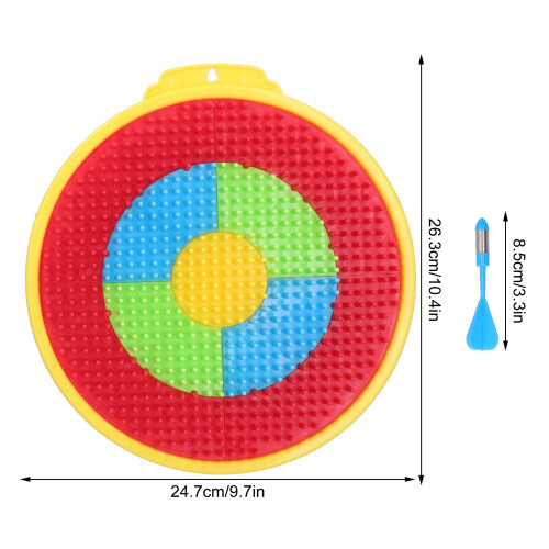 Safe Indoor Dartboard with 3 Soft Darts, 26.3 x 24.7cm 2