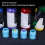 200pcs Skull Shaped Ink Cups 1.5x2cm / 0.6x0.8in 7