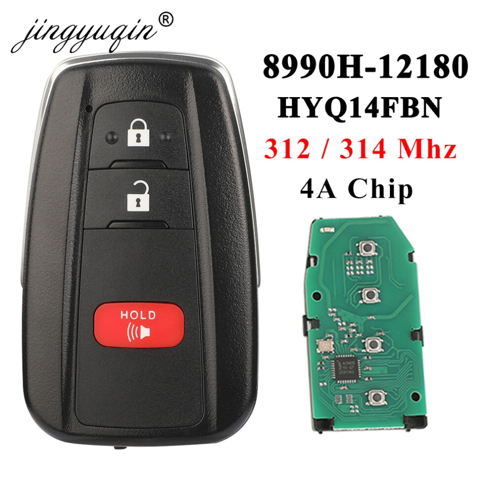 8990H-12180 Keyless Entry Remote For Toyota Corolla 2019 2020 2021 2022 312/314.3Mhz Hyq14fbn Smart Key Fob 4A 6935161680812