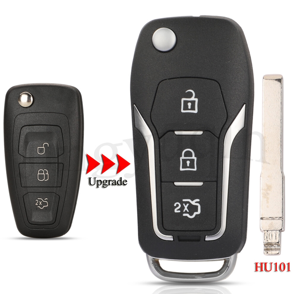 3Buttons Folding Remote Car Key Shell For Ford Mondeo Focus Fiesta C Max S Max Galaxy Hu101 Blade Cover Case 6935161679434
