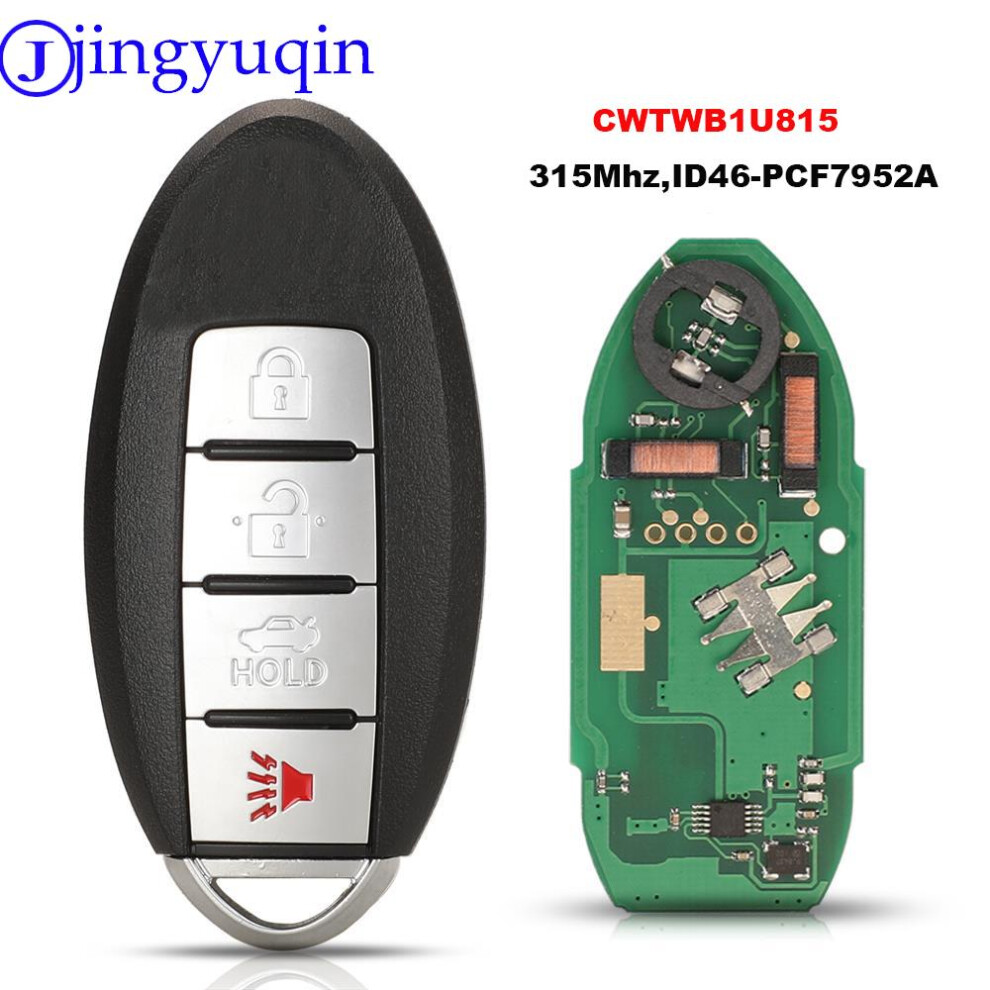 Cwtwb1u815 Remote Smart Key Suit For Nissan Sunny Teana Sylphy Sentra Versa 315Mhz Id46-Pcf7952a Twb1u815 4Btn Keyless 6935161681789