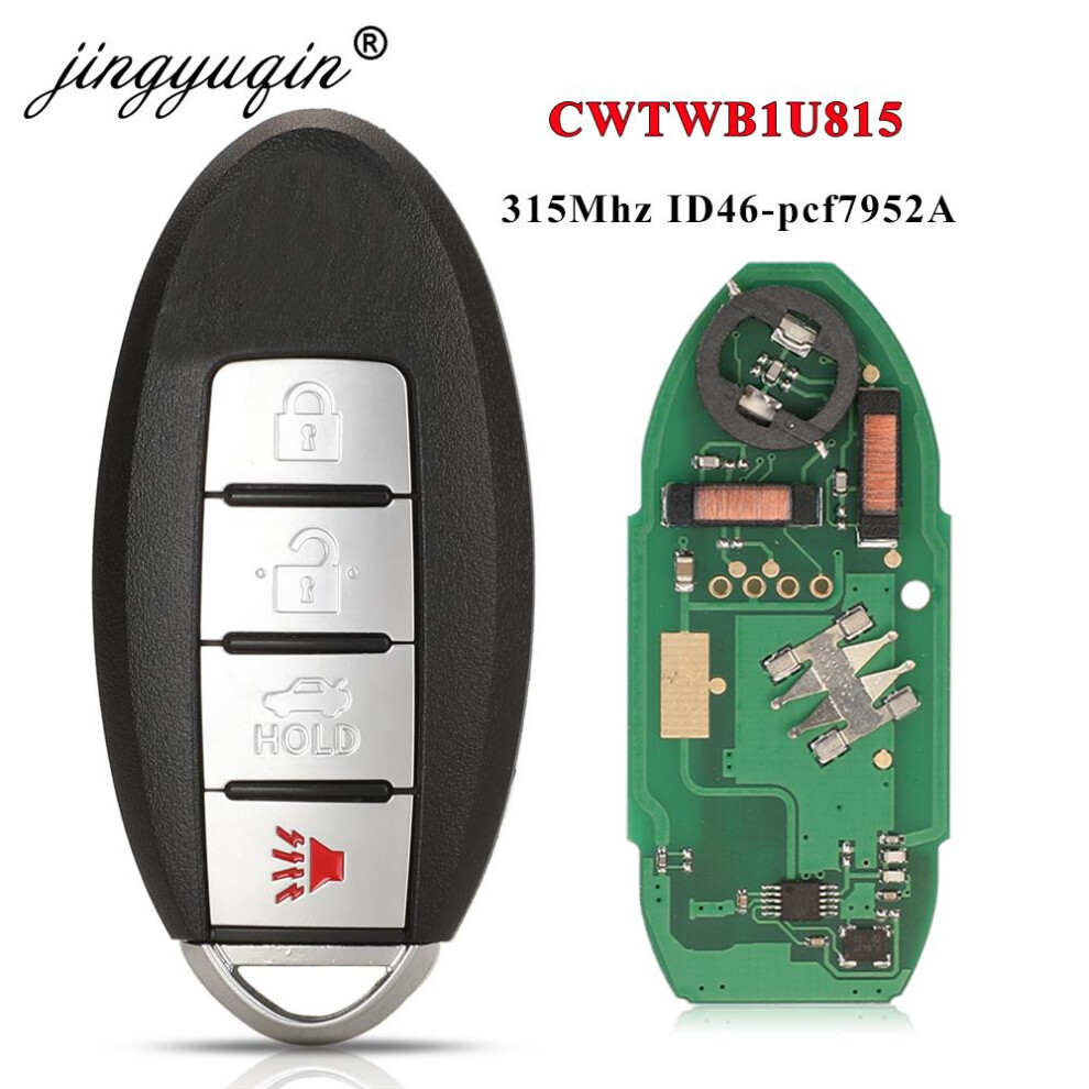 Cwtwb1u815 Remote Smart Key Suit For Nissan Sunny Teana Sylphy Sentra Versa 315Mhz Id46-Pcf7952a Twb1u815 4Btn Keyless 6935161681772