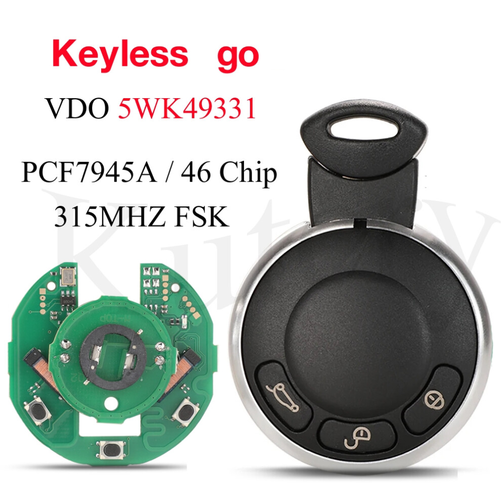 315/433/868Mhz Id46 Chip Smart Keyless Go Remote Car Key For Bmw Mini Cooper Cabrio Clubman Countryman Coupe Paceman 6935161678840