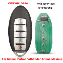 CWTWB1G744 S180144008 Car Key For Nissan Patrol Pathfinder Altima Maxima 433Mhz ID46 Chip Smart 5buttons