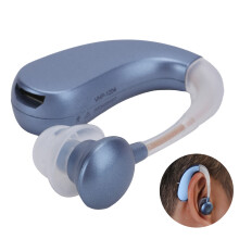 20P Rechargeable Behind Ear Hearing Aid Sound Amplifier ABS Blue
