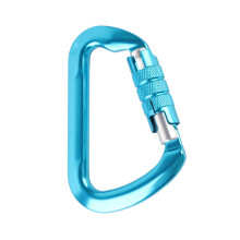 Aviation Aluminum Carabiner D-Shaped Camping Climbing 30KN Weight