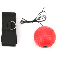 3-teiliges rotes Kopfbügel-Boxsack-Set mit Gurtband & PU, 67cm