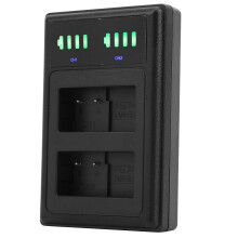 Double Fast Charge Battery Hub for DMWBLC12 Camera with LCD Display