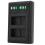 Double Fast Charge Battery Hub for DMWBLC12 Camera with LCD Display 1