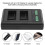 Double Fast Charge Battery Hub for DMWBLC12 Camera with LCD Display 5