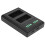 Double Fast Charge Battery Hub for DMWBLC12 Camera with LCD Display 10