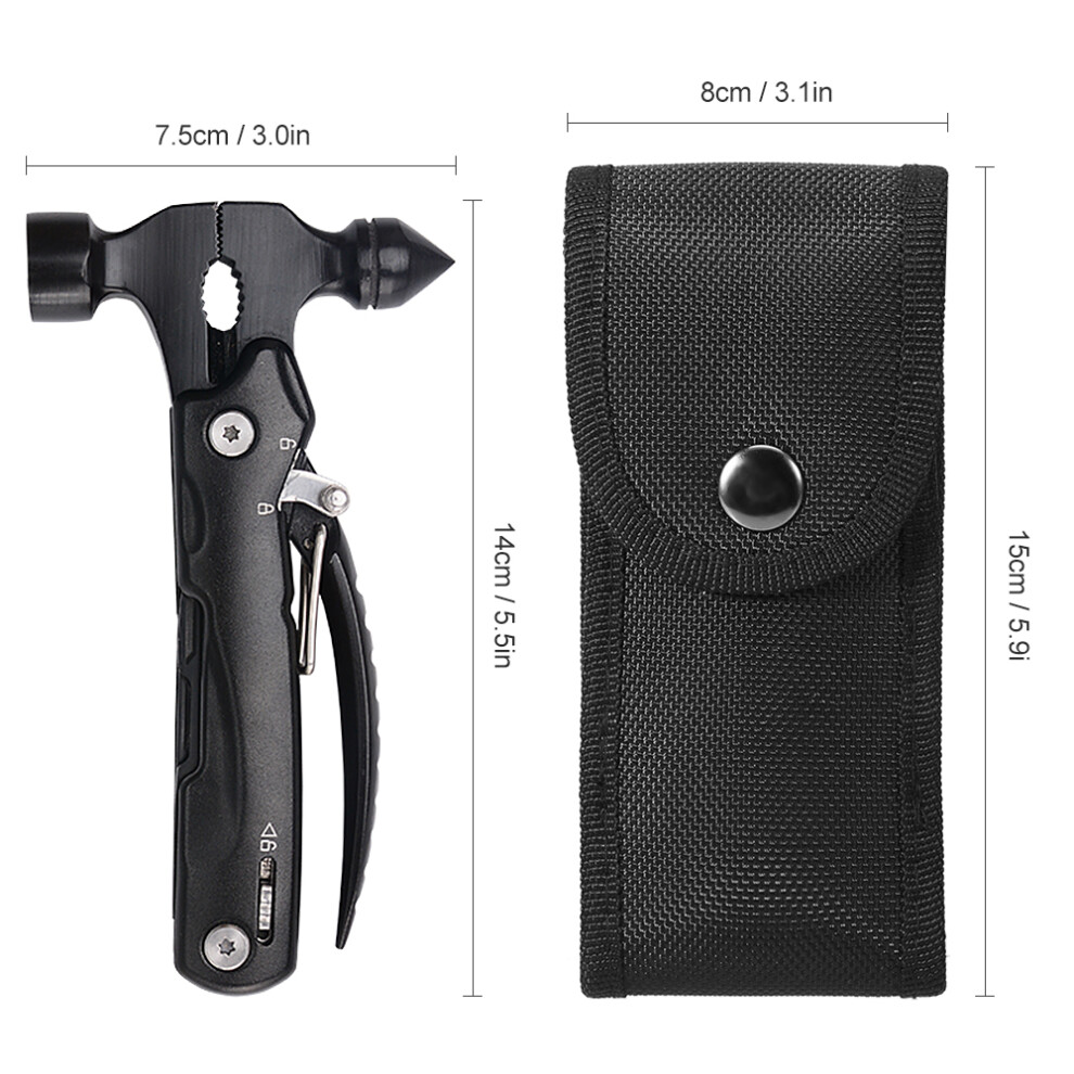 Portable Multifunctional Aluminum Hammer For Camping & Emergency Use 4911379486974