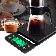 3 kg Digital Küchenwaage mit Timer, 0,1 g Präzision, ABS-Material