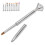 Nail Art Pinsel-Aufsatz-Set, Silber, 1 Stift + 10 Tips 1