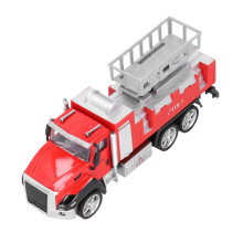 1:42 Alloy-Feuerlöschfahrzeug Modell, Zurückziehfahrzeug für Kinder ab 3 Jahren