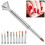 Nail Art Pinsel-Aufsatz-Set, Silber, 1 Stift + 10 Tips 9