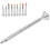 Nail Art Pinsel-Aufsatz-Set, Silber, 1 Stift + 10 Tips 12