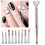 Nail Art Pinsel-Aufsatz-Set, Silber, 1 Stift + 10 Tips 15