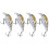 4 Stück Plastik Minnow Crank Rock Köder Fischerei Zubehör 7cm 1