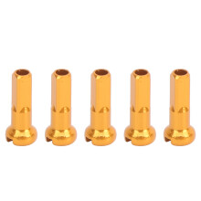 GUB 100 Stück Fahrrad-Speichenkranz aus Aluminiumlegierung 14x6mm Gold