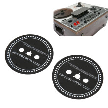 2 pezzi di adattatore distanziale in silicone Nab HUB per giradischi Reel to Reel, nero, 0,8 mm