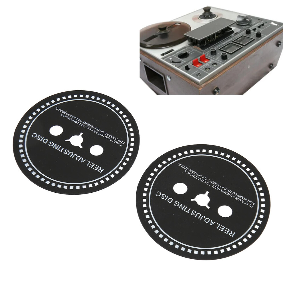 2Pcs Silicone Nab Hub Adapter Spacer For Reel To Reel Tape Recorders 0.8Mm Black 8731388317849