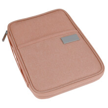 Waterproof Oxford Passport Holder Bag Orange Pink, Portable Card Organizer, Light L