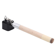 Multifunktioneller Billard-Kreidehalter mit Abdeckboden und Nenner - Holz & Stahl, 13cm