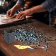 140pcs Metal Pegboard Hooks Kit for Garage, Workshop & Tool Storage