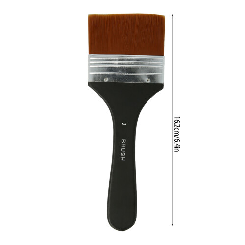 Professional Flat Nylon Paint Brush 2#/3#/4#/5#/6#/7#/8# Size Blue/Black 1