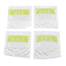 4Pcs Nylon Ukulele String Set White, Clear Tone
