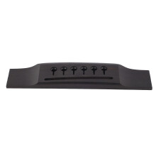 Ebony 6-String Guitar Saddle Bridge - Accessory