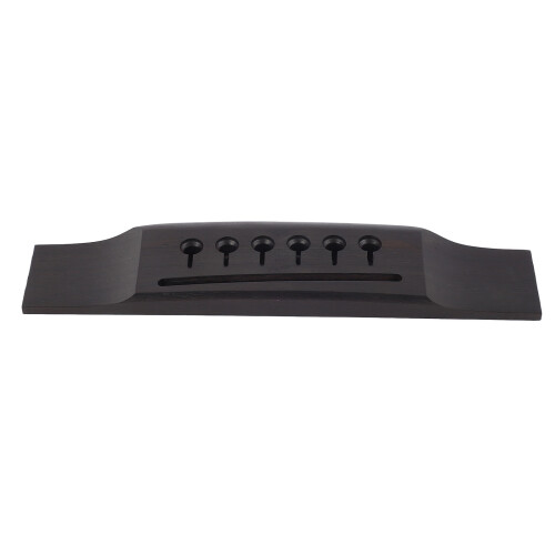 Ebony 6-String Guitar Saddle Bridge - Accessory