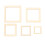 205pcs Hollow Wood Frames 5 Sizes Natural DIY 7