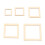 205pcs Hollow Wood Frames 5 Sizes Natural DIY 6