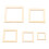 205pcs Hollow Wood Frames 5 Sizes Natural DIY 11